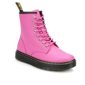 NEW -WOMEN'S DR. MARTENS ZAVALA COMBAT BOOTS- THRIFT PINK- Size 7